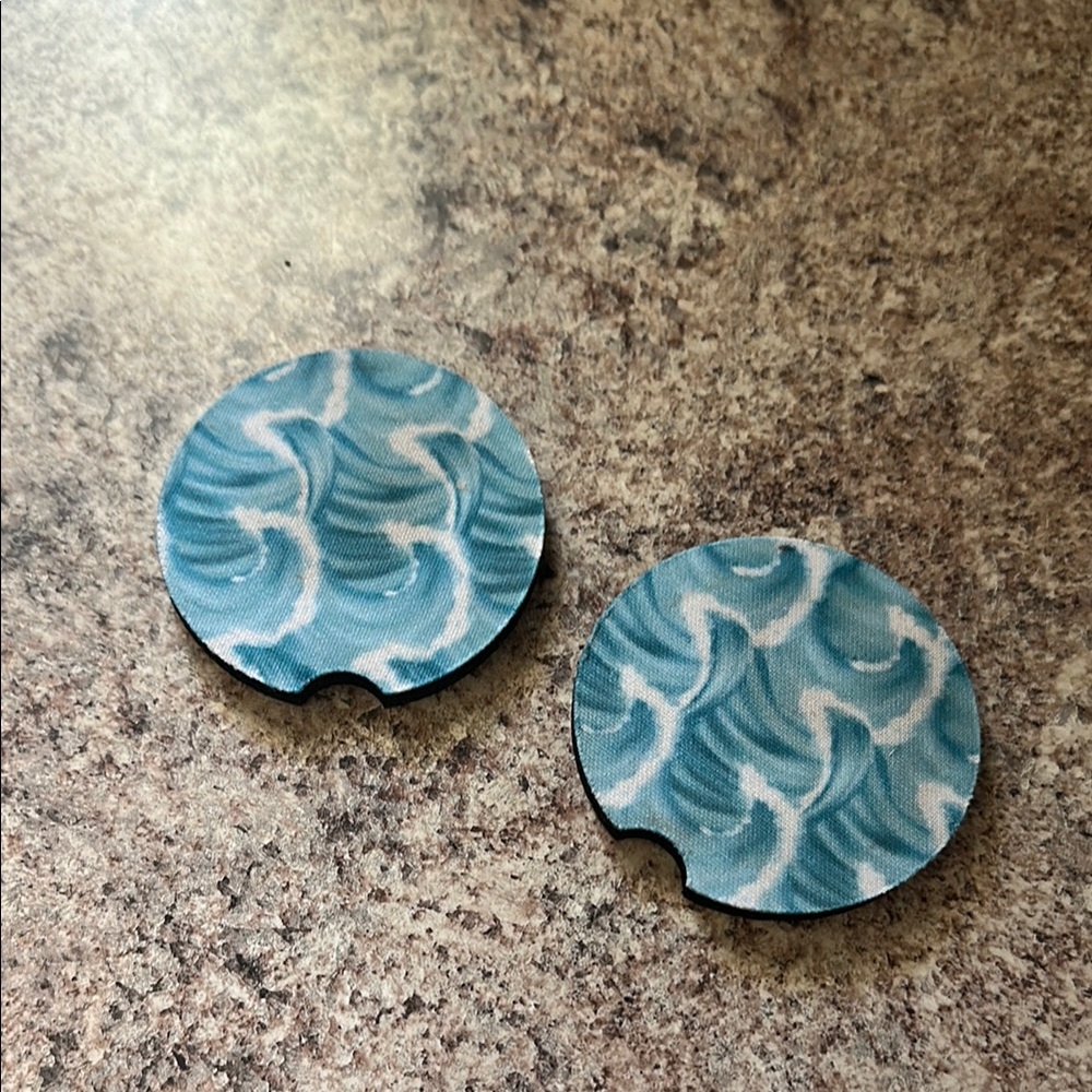 Ocean Wave Pattern Coasters